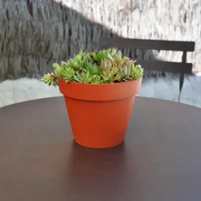 Pot de Fleurs Eda Toscane Diam 25 Taupe 2
