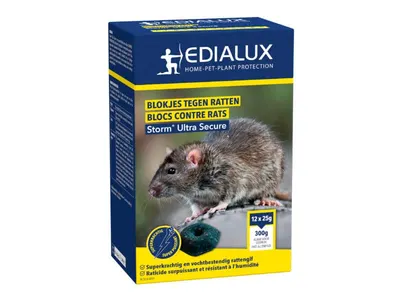 Edialux Storm Ratten- en Muizengif 300 g 1