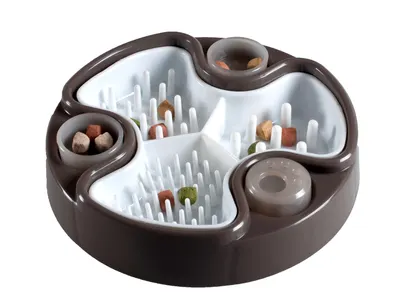 Educatieve Eetpot Brain Bruin 24 cm 2
