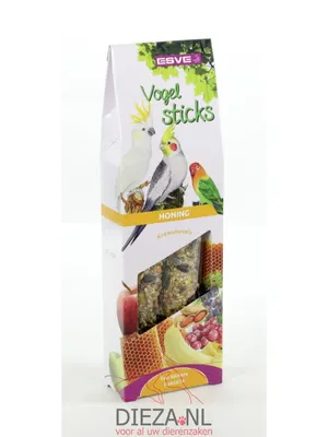 Esve Bird Sticks Inséparable & Grande Perruche Miel 3