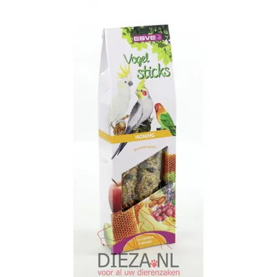 Esve Bird Sticks Inséparable & Grande Perruche Miel