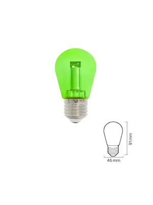 Fantasy/2w Green E27 220-240v Led Col 1