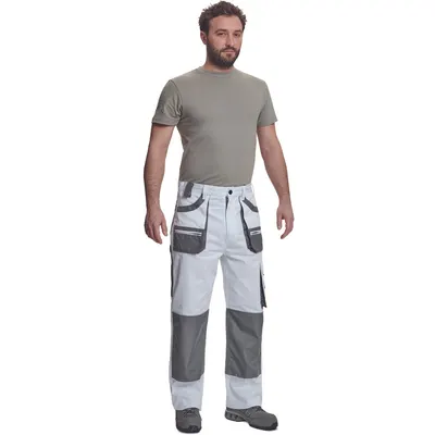 Ff Carl Be-01-003 Werkbroek Wit/grijs 46 2