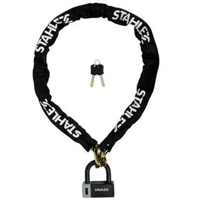 Fiets Ketting+hangslot 10x1400 2