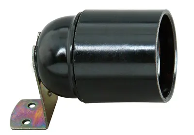Fitting Black Angled E27