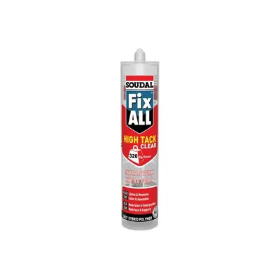 Soudal Fix All High Tack Mounting and Sealing Kit Transparent 290 ml
