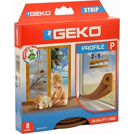 Geko Tochtstrip P Profiel Bruin