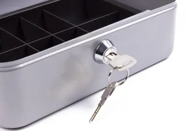 Geldkist Zilver + Inzet Bakje 2