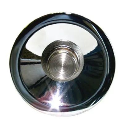 Gevelplaat Rond Chroom 1/2m 100 mm