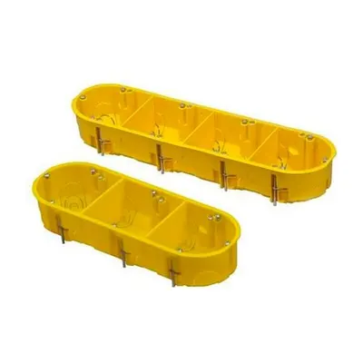 Gyp Flush-Mounted Box 4-Fold Yellow 4x45