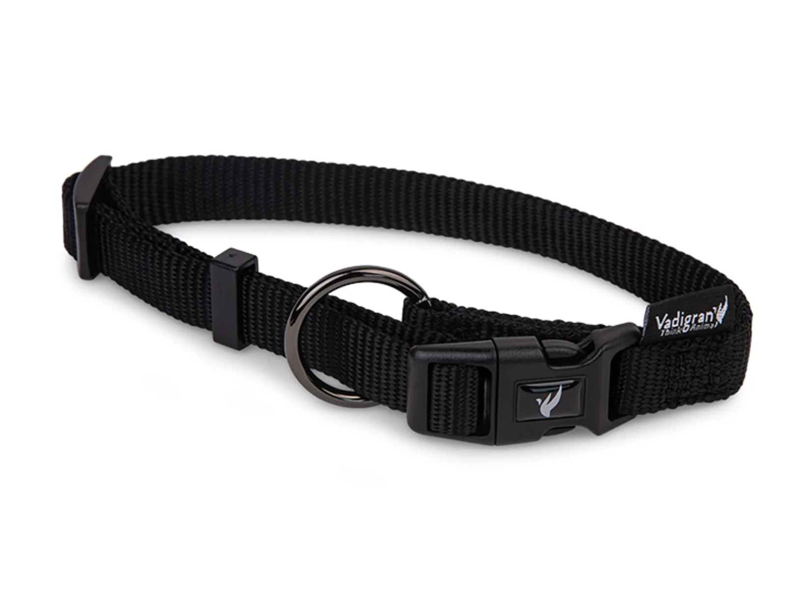 Halsband Classic Nylon Zwart 50-66cmx25mm Xl
