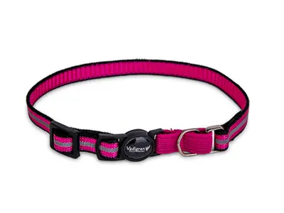 Cat Collar Reflective Pink 20-30cmx10mm