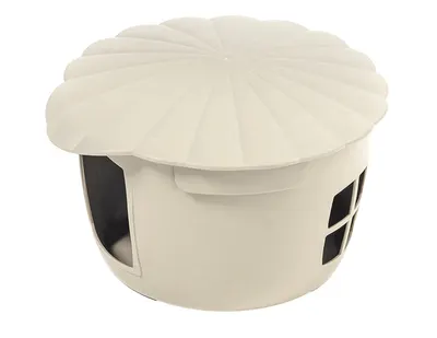 Maison pour Hamster Fonzy Beige 10x16x15cm