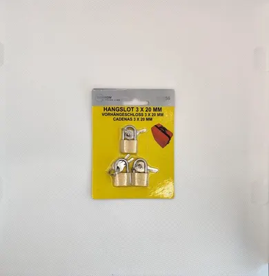 Hangslot 3 X 20 mm