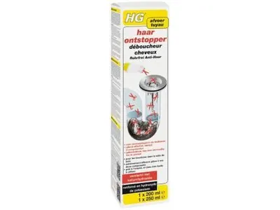 Hg Déboucheur Cheveux 1x200ml 1x250ml