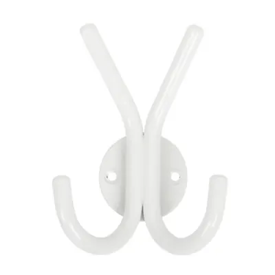 Patère pour Chapeau et Manteau, Double, Blanche