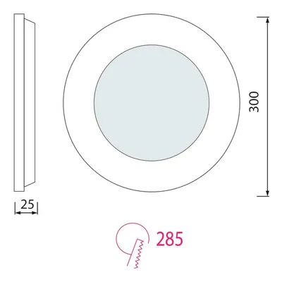 Spot Encastré Led Horoz 24w 2700k 3