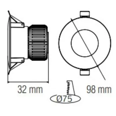 Horoz Led Inbouwspot 8w 6400k Alexa-8 3