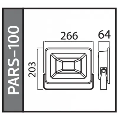 Projecteur Led Horoz Pars-100 100w 6400k 2