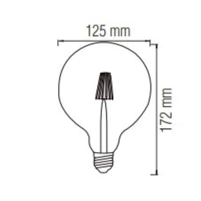 Horoz Rustic Globe Led 6w 2200k 4