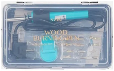 Houtbrandpen in Koffer + Acc 1