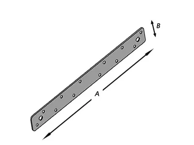 Iron Plate Perforated 300 mm 01221