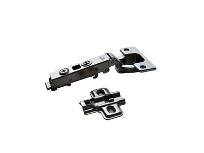 Drilled Spring Hinges, Nickel Plated 35 mm