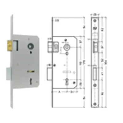 Insert Keyboard Lock Left 110x55mm