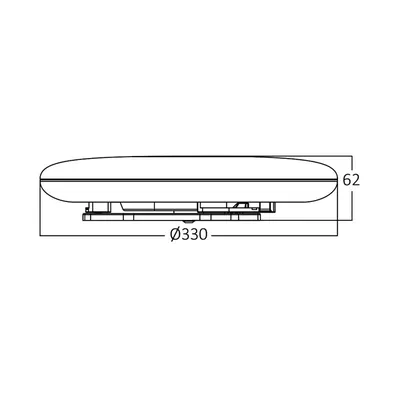 Jade Rond Plaffonier Led 30w 6000k 6
