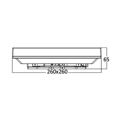 Plafonnier Carré Jade Led 20w 3000k 5