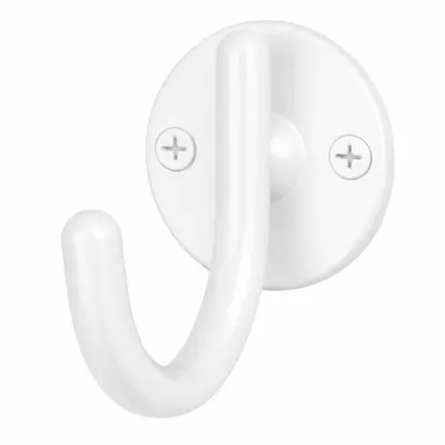 Patère, Simple, Blanc 10 mm