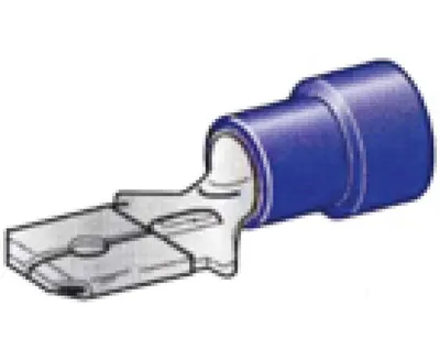 Cosse de Câble Bleu 6.3mm/740 - 10 Pièces / Blister