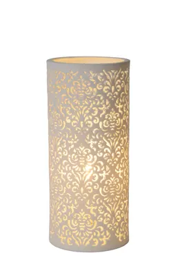 Lucide Kant Lampe de Table Blanche Ø12 1×e14 25w Céramique 2