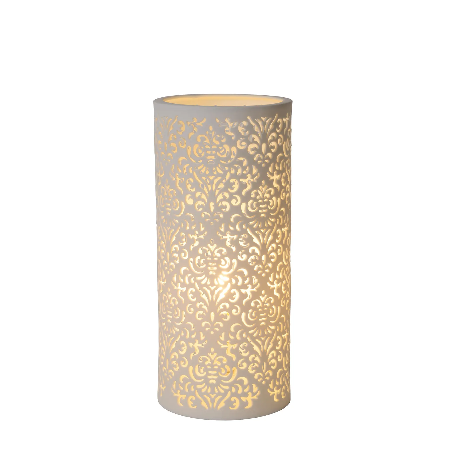 Lucide Kant Lampe de Table Blanche Ø12 1×e14 25w Céramique 1