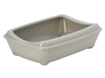 Kattenbak Maro Open met Rand Grijs 43x31x12cm 2