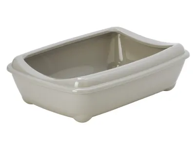 Kattenbak Maro Open met Rand Grijs 43x31x12cm 3