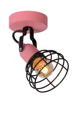 Kinder-Roze-1xe27-60w-Metaal 3
