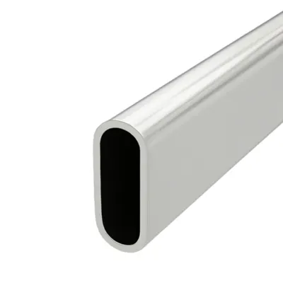 Wardrobe Tube Oval Black 1 m