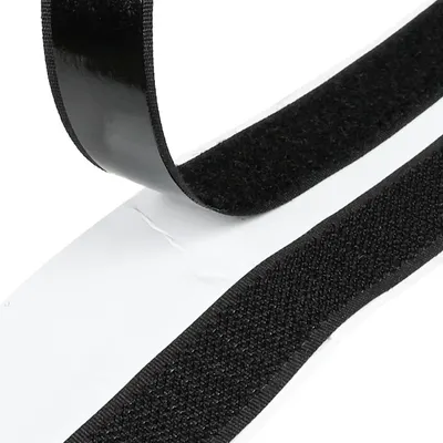 Klittenband Zelfklevend Zwart 19 mm X 4.5 m 4