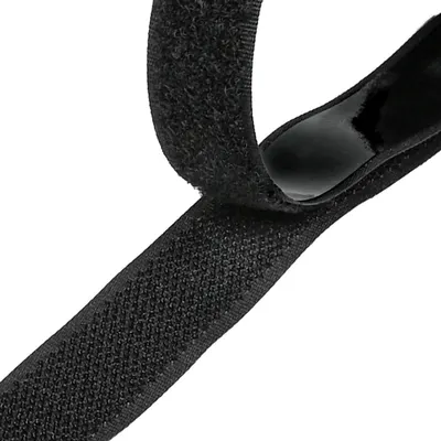 Klittenband Zelfklevend Zwart 19 mm X 4.5 m 5