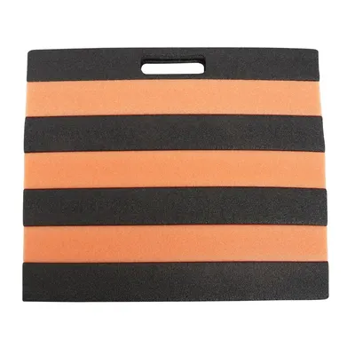 Coussin de Genoux Avec Poignée 35×30×2,6 cm Epe Noir/orange