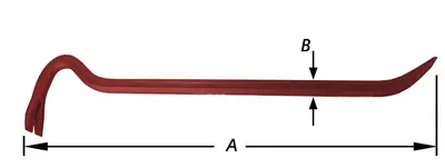 Crowbar Octagonal Lacquered 600 mm
