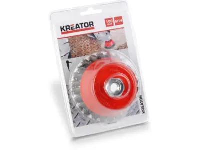 Brosse Mét. Soucoupe Tors M14 Ø 100 mm Acier Tordu