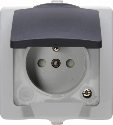 Kopp Surface Mounted Outdoor Single Wall Socket Ip44