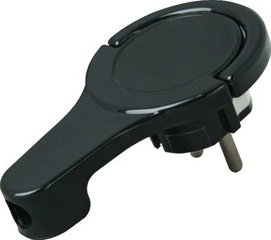 Kopp Stekker Extra Plat Zwart 1