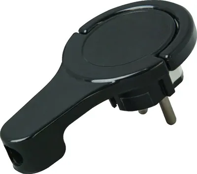 Kopp Stekker Extra Plat Zwart 1