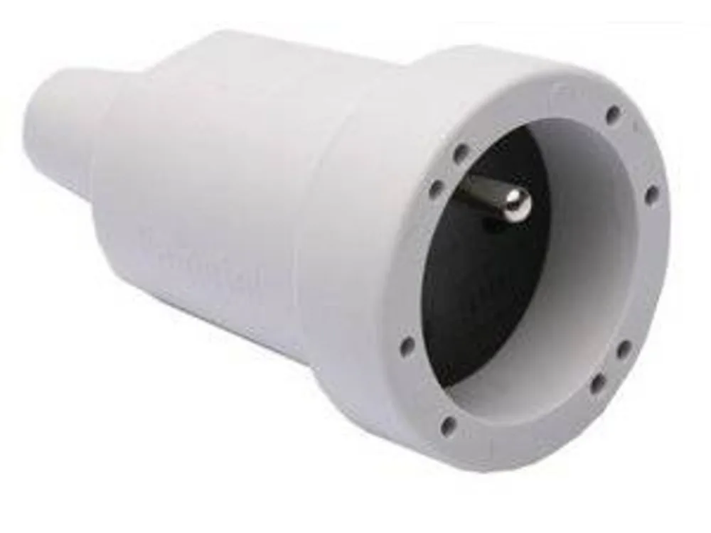 Koppelstekker Pvc Wit 1