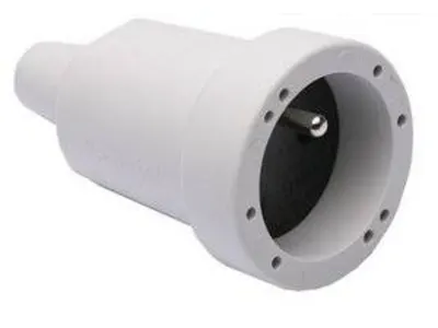 Koppelstekker Pvc Wit 1