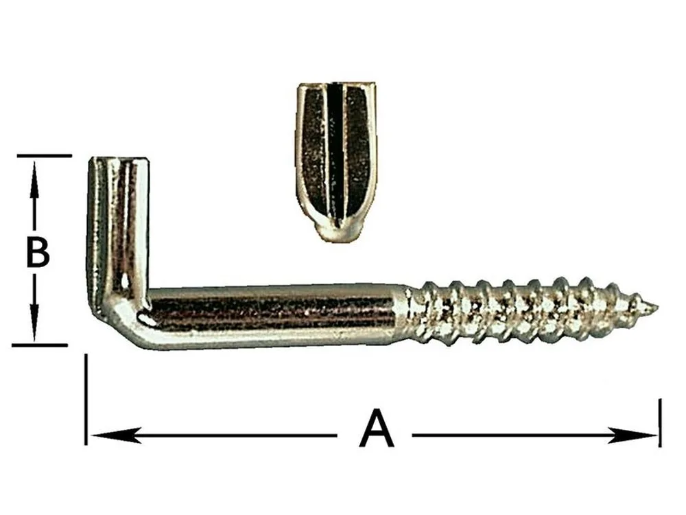 Kramschroeven met Gleuf, Verz. 6 X 60 mm