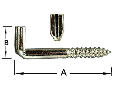 Clamp Screws with Slot, Galvanized. 6 X 60 mm